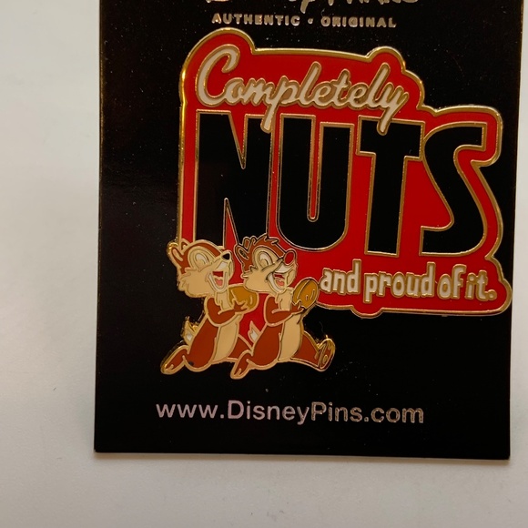 Disney Parks Chip and Dale Completely Nuts and Proud of It Collectible Pin - Picture 4 of 9